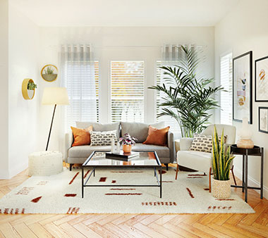 Attractive, well designed living room