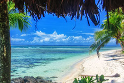 Beautiful beach in Taveuni, Fiji