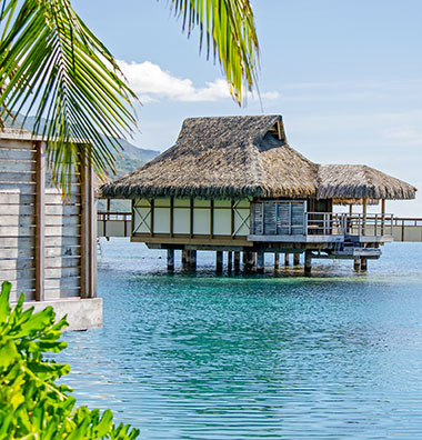 Hut over water, Bora Bora