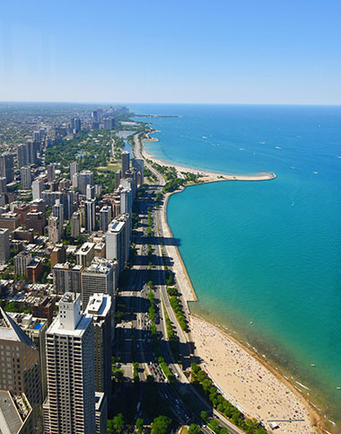 Chicago coastline