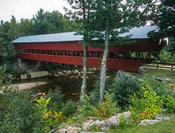 Covered bridge in Vermont