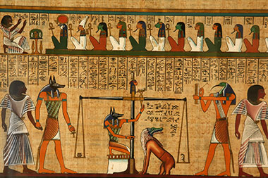 Ancient papyrus book of the dead