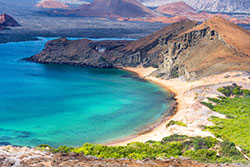 Beautiful coastline of Galápagos Islands 