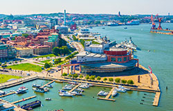 Aerial view of Gothenburg, Sweden