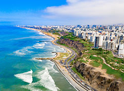 Lima coastline
