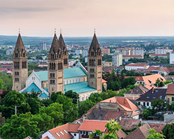 Pécs city view