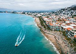 Aerial view of Puerto Vallarta