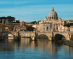Rome reflected in river