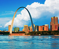 The St. Louis Arch in Missouri