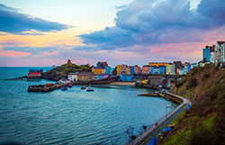 Tenby coastal town