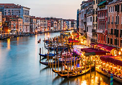 Venice view from Rialto Bridge