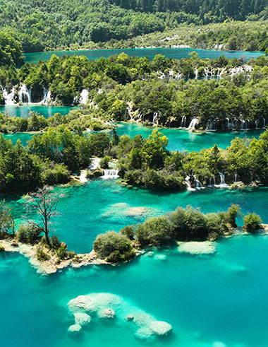Waterfalls in Plitvice Lakes National Park