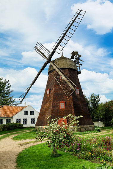 Charming windmill in Finland